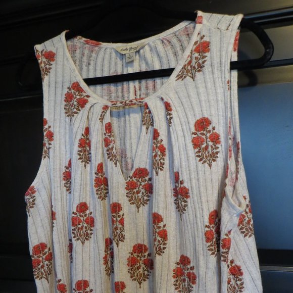 Lucky Brand Size Large Key Hole Soft Sleeveless Tunic - Picture 1 of 9
